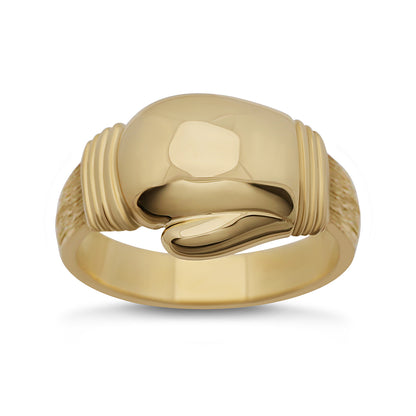 9ct Yellow Solid Single Medium Boxing Glove Ring