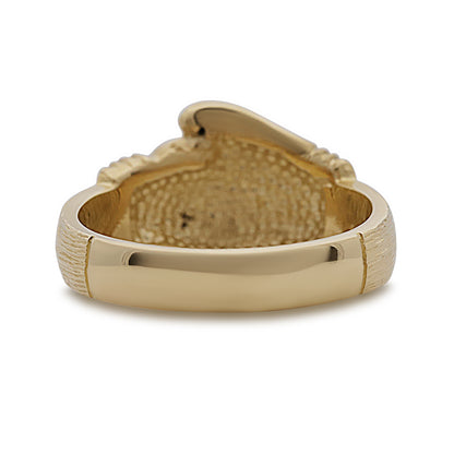 9ct Yellow Solid Single Medium Boxing Glove Ring