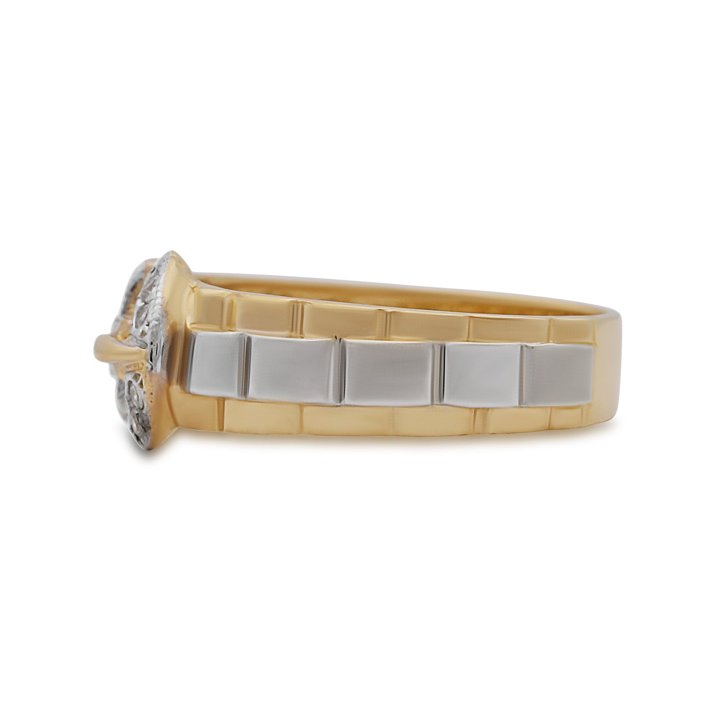 9ct Yellow Gold Small Rolex Style Single Buckle Ring