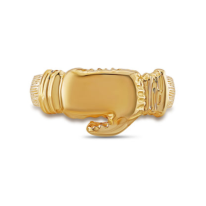 9ct Yellow Gold Solid Single Small Boxing Glove Ring