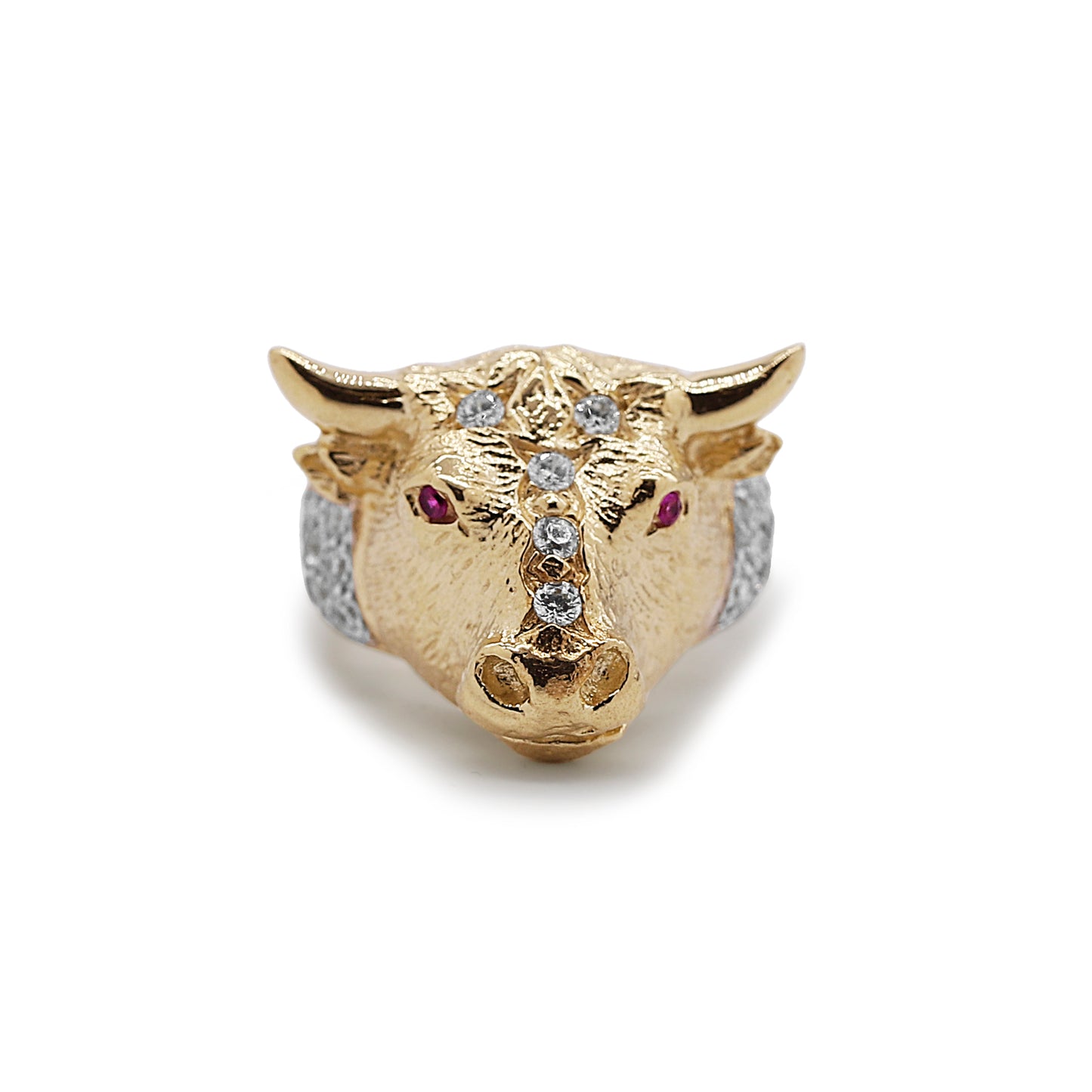 9ct Yellow Gold Solid Bull Ring