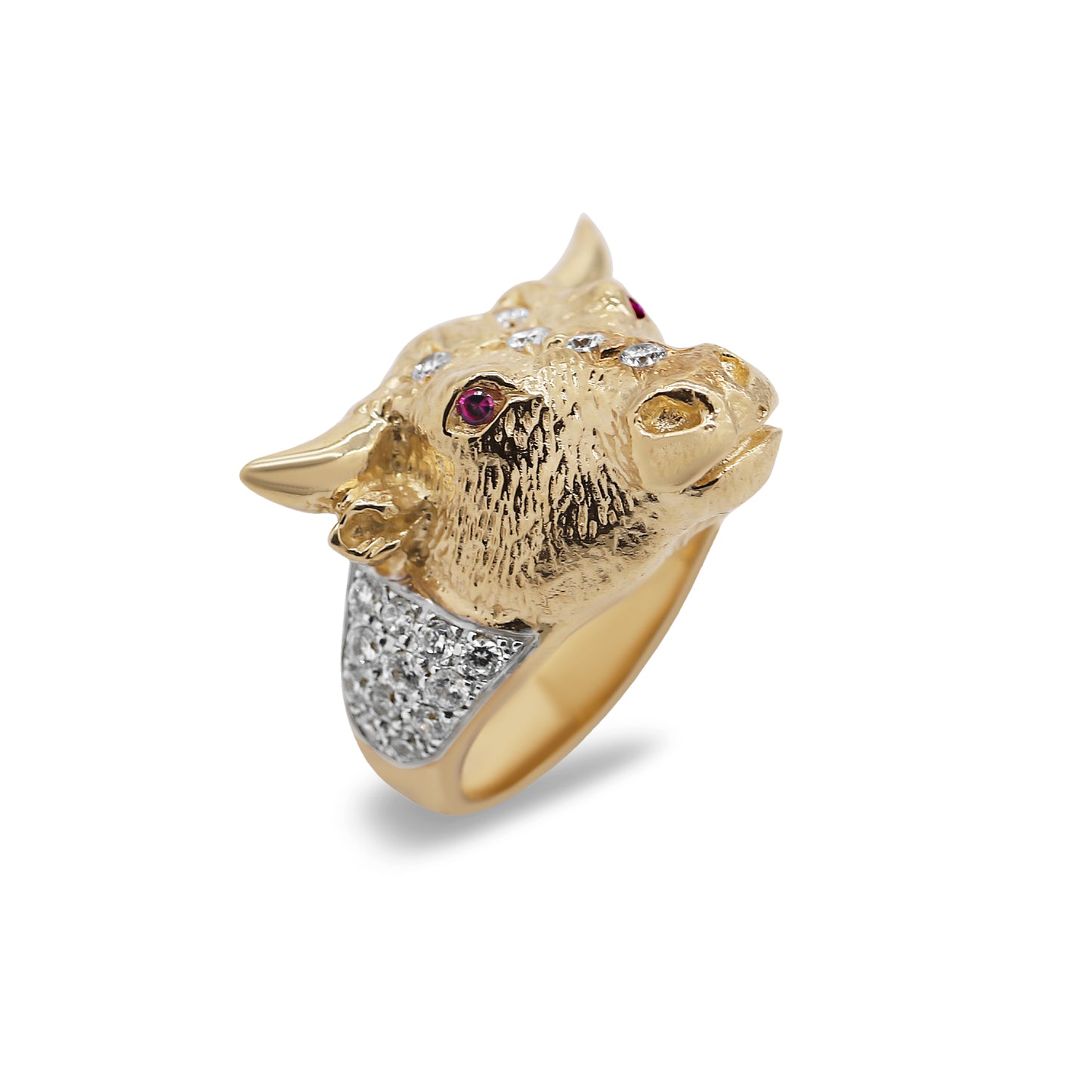 9ct Yellow Gold Solid Bull Ring