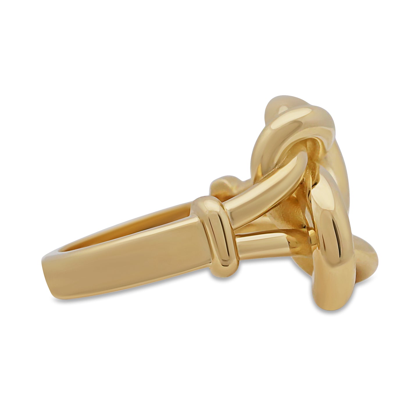 9ct Yellow Gold Solid Knot Ring