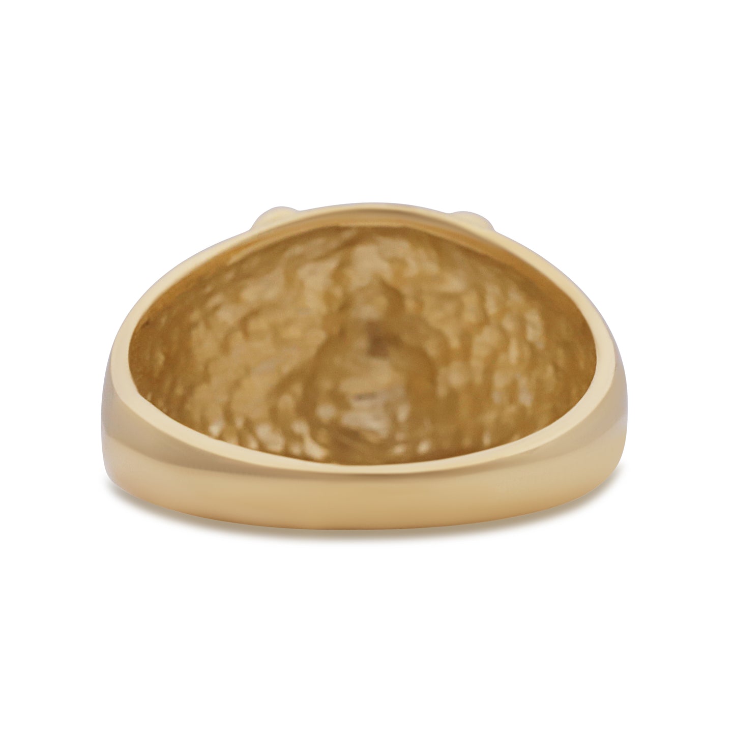 9ct Yellow Gold Small Bulldog Face Ring