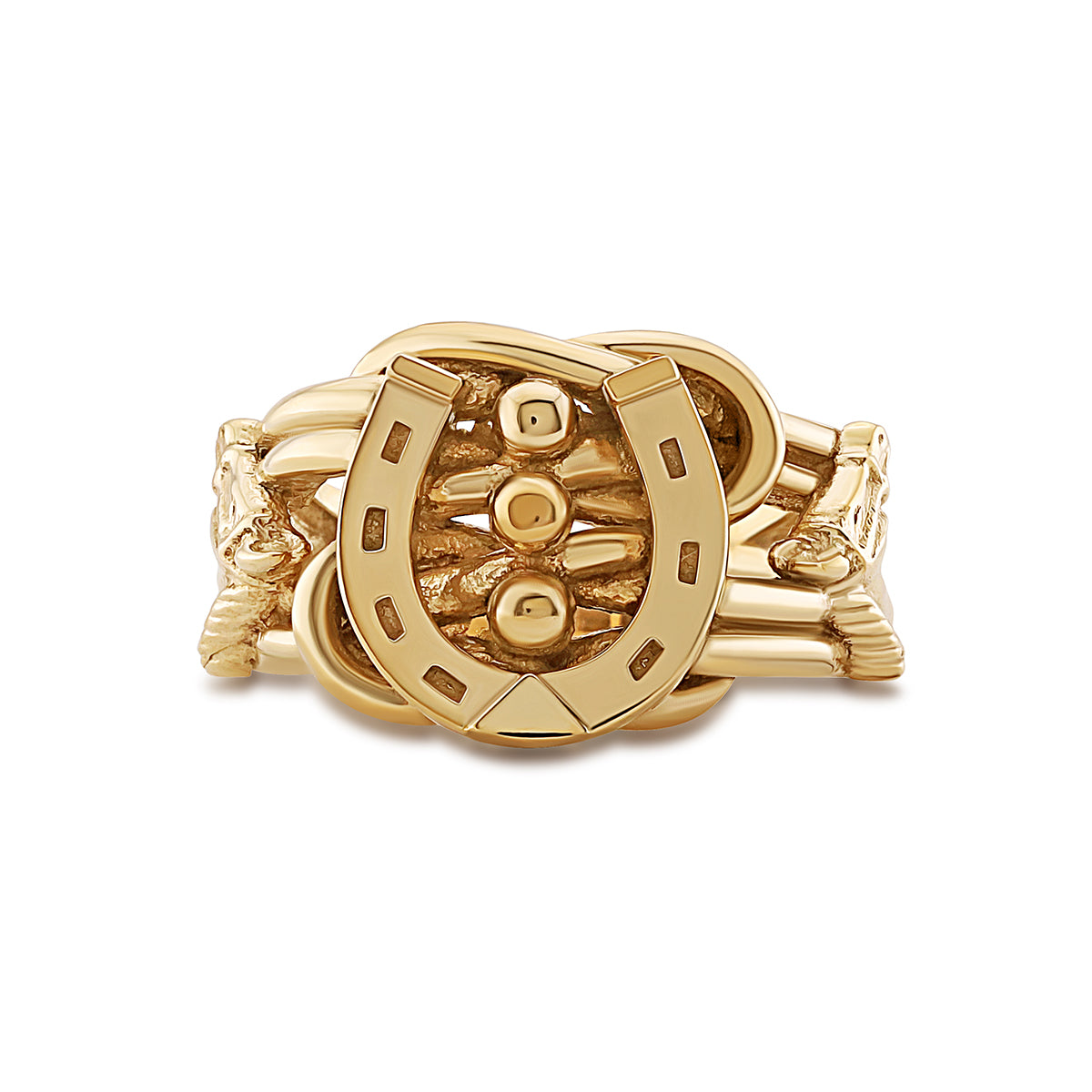 9ct Yellow Gold Horseshoe Extra Small Keeper Ring