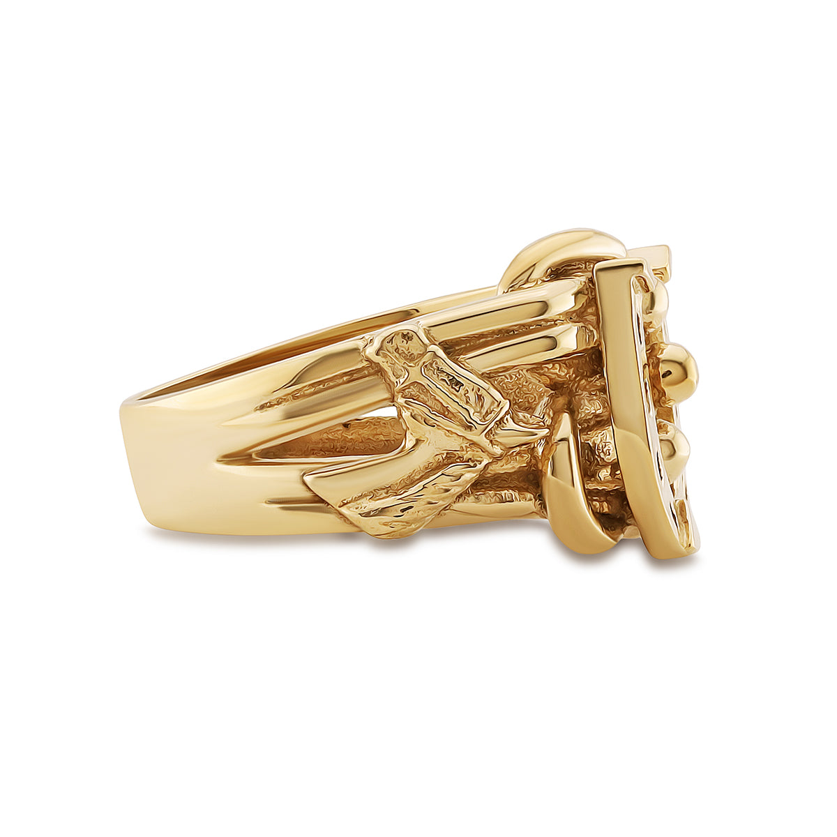 9ct Yellow Gold Horseshoe Extra Small Keeper Ring
