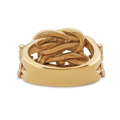 9ct Yellow Gold Horseshoe Extra Small Keeper Ring