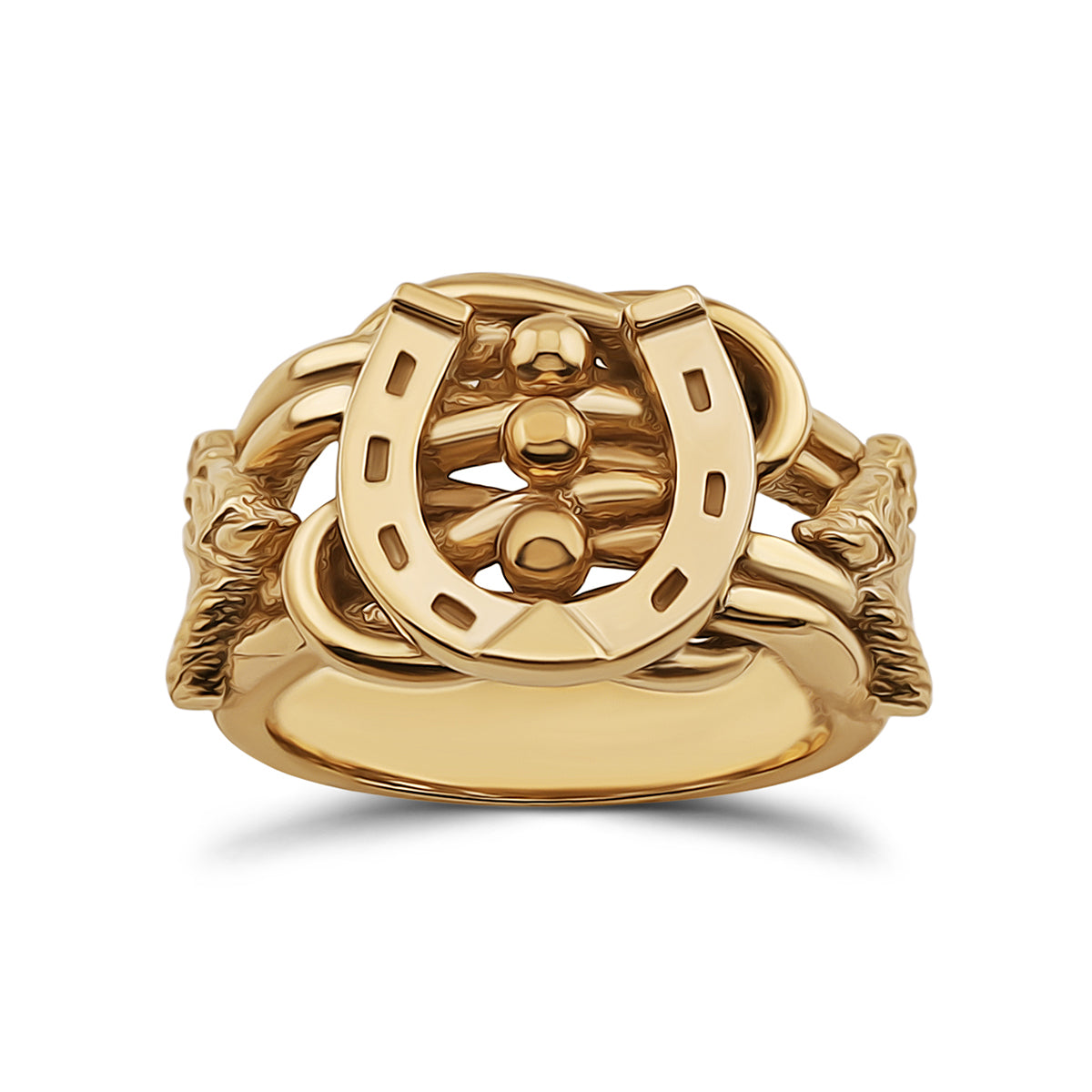 9ct Yellow Gold Horseshoe Extra Small Keeper Ring