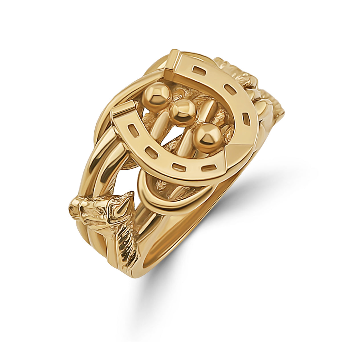 9ct Yellow Gold Horseshoe Extra Small Keeper Ring