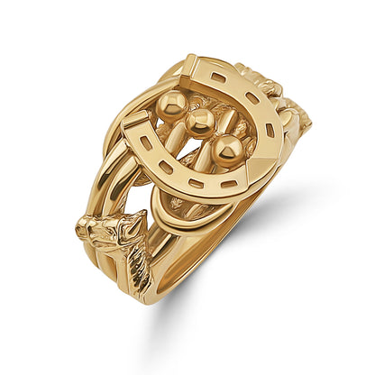 9ct Yellow Gold Horseshoe Extra Small Keeper Ring
