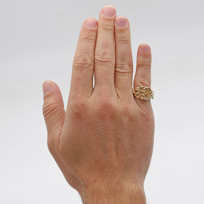 9ct Yellow Gold Horseshoe Extra Small Keeper Ring