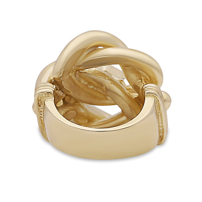 9ct Yellow Gold Solid Extra Large Knot Ring