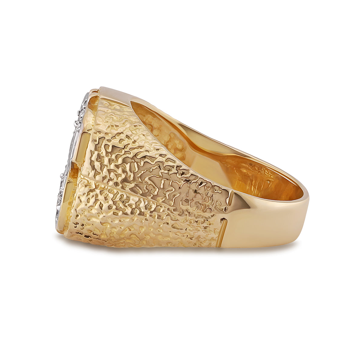 9ct Yellow Gold  Gem-Set Dollar Ring