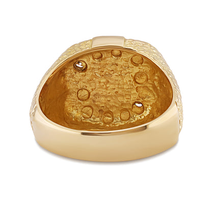 9ct Yellow Gold  Gem-Set Dollar Ring