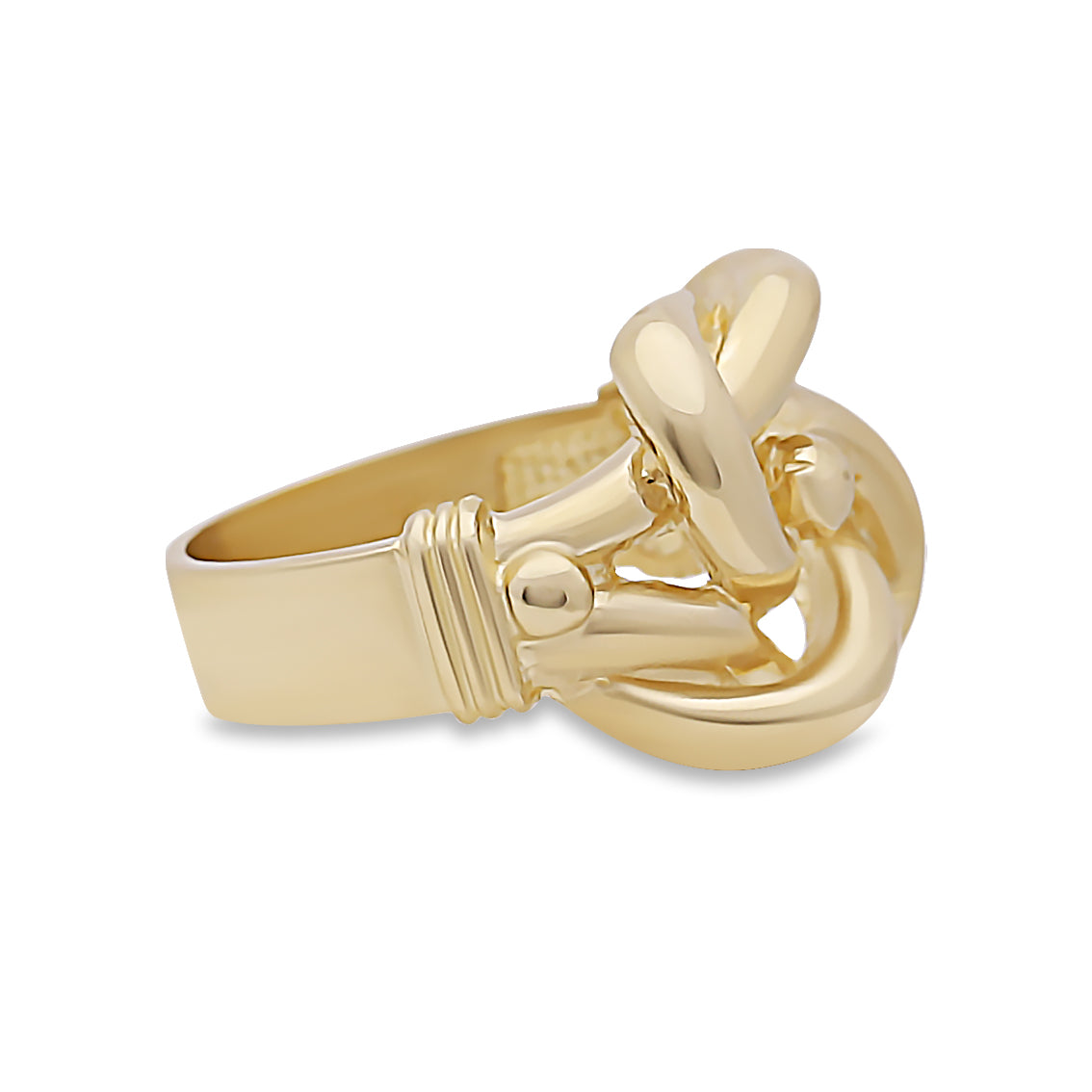 9ct Yellow Gold Solid Large Knot Ring