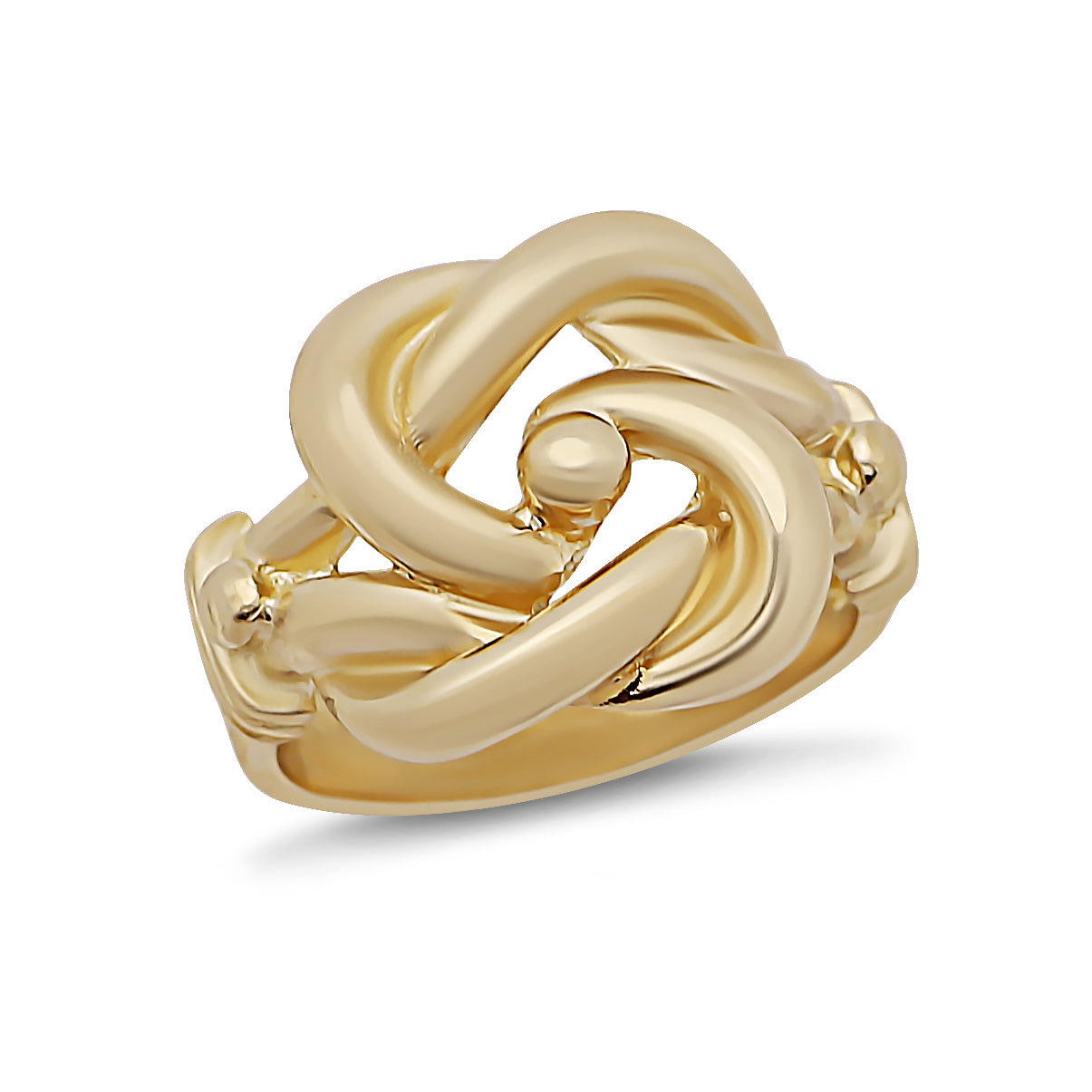 9ct Yellow Gold Solid Large Knot Ring