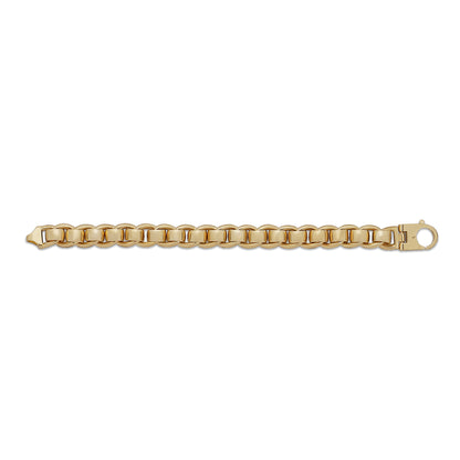 9ct Yellow Gold Rollerball Bracelet 8.5"