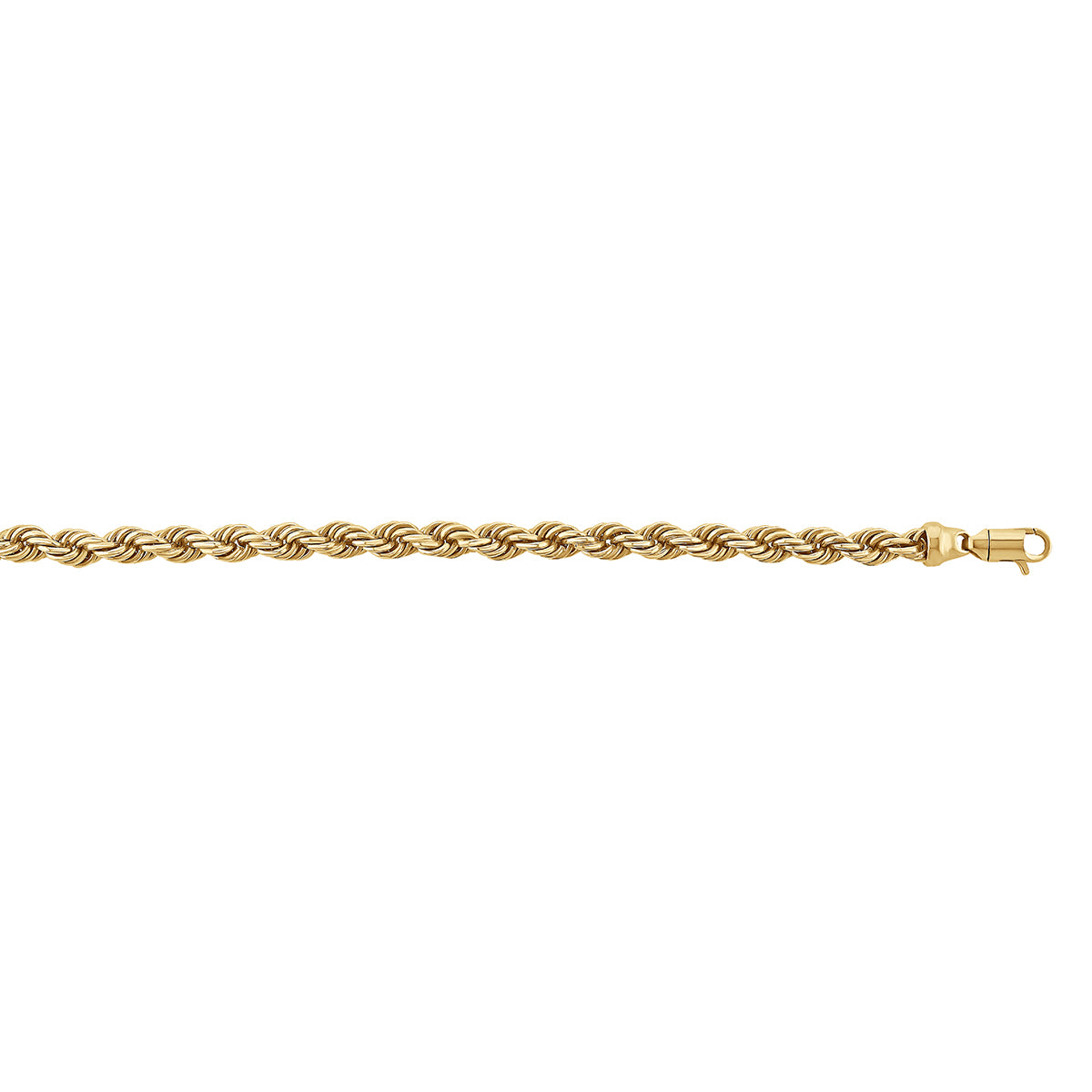 9ct Yellow Gold Rope Chain - 5mm