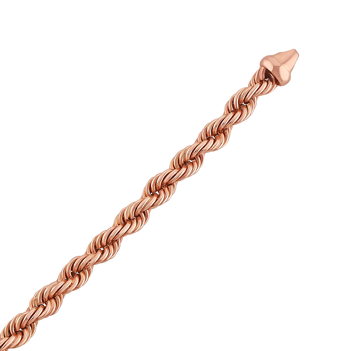 9ct Rose Gold Rope Chain - 5mm