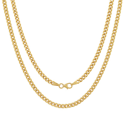 9ct Yellow Gold 3.7mm Polished Curb Chain