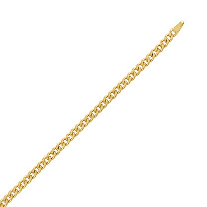 9ct Yellow Gold 3.7mm Polished Curb Chain