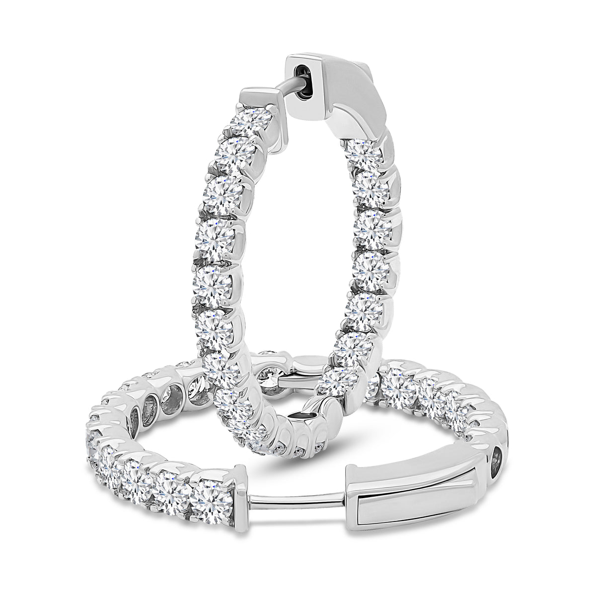Brilliant Double Hoops - 2.95ct