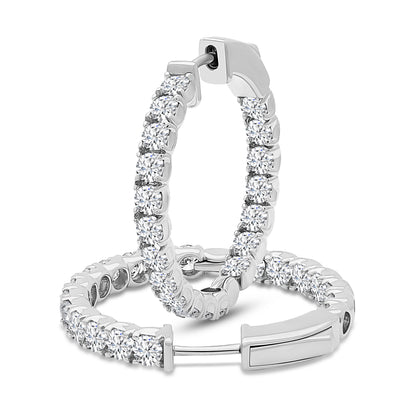 Brilliant Double Hoops - 2.95ct