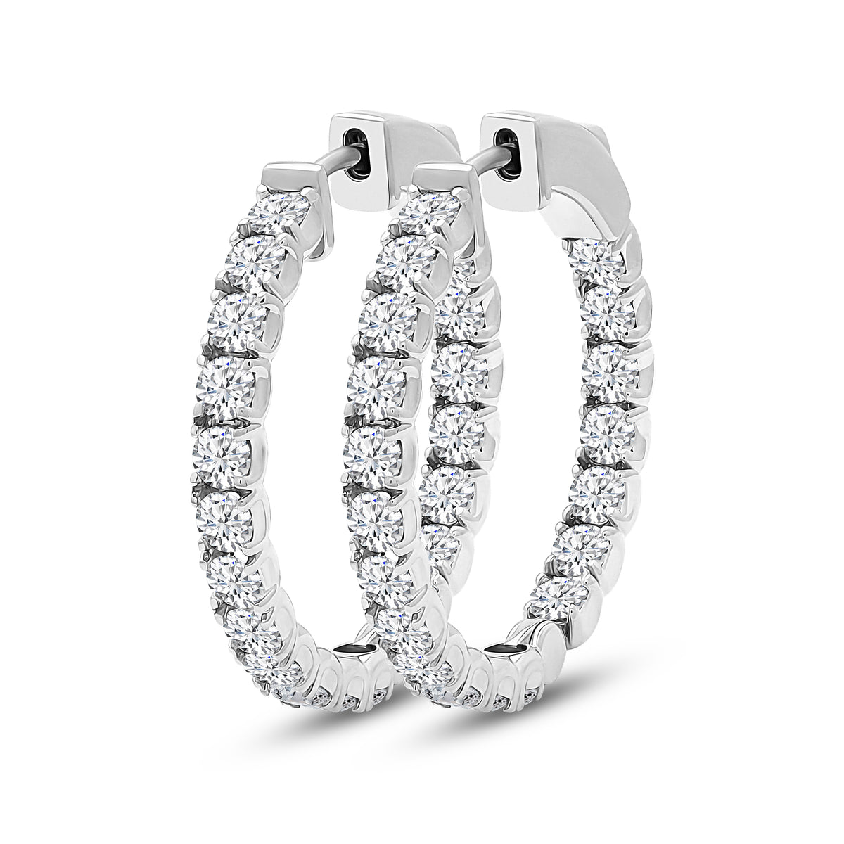 Brilliant Double Hoops - 2.95ct