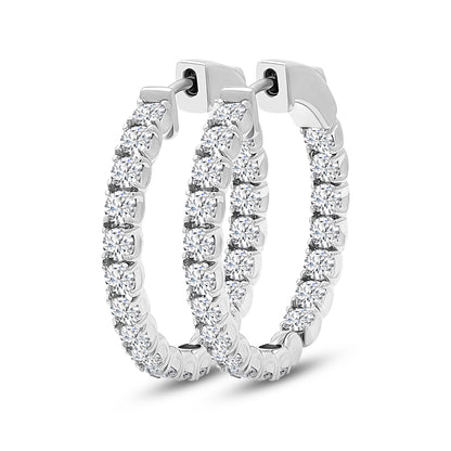 Brilliant Double Hoops - 2.95ct