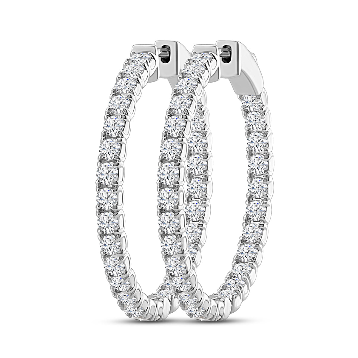 Brilliant Double Hoops - 4.3ct