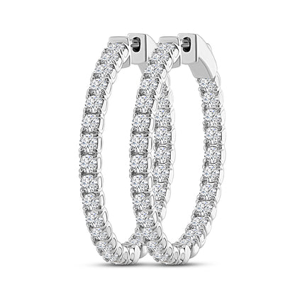 Brilliant Double Hoops - 4.3ct