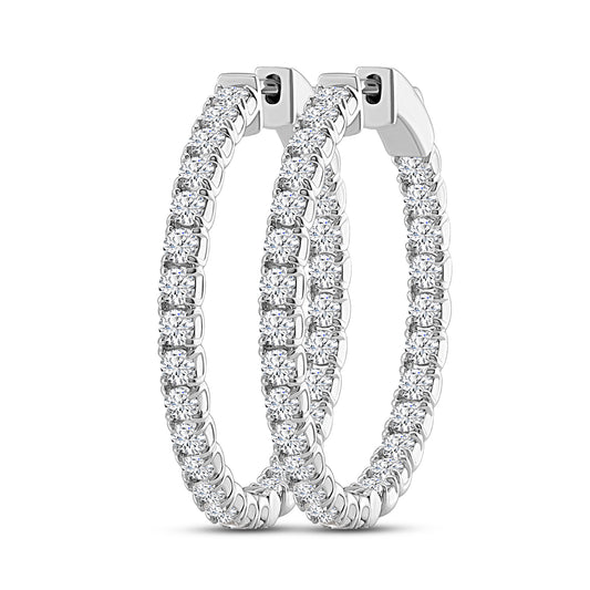 Brilliant Double Hoops - 4.3ct