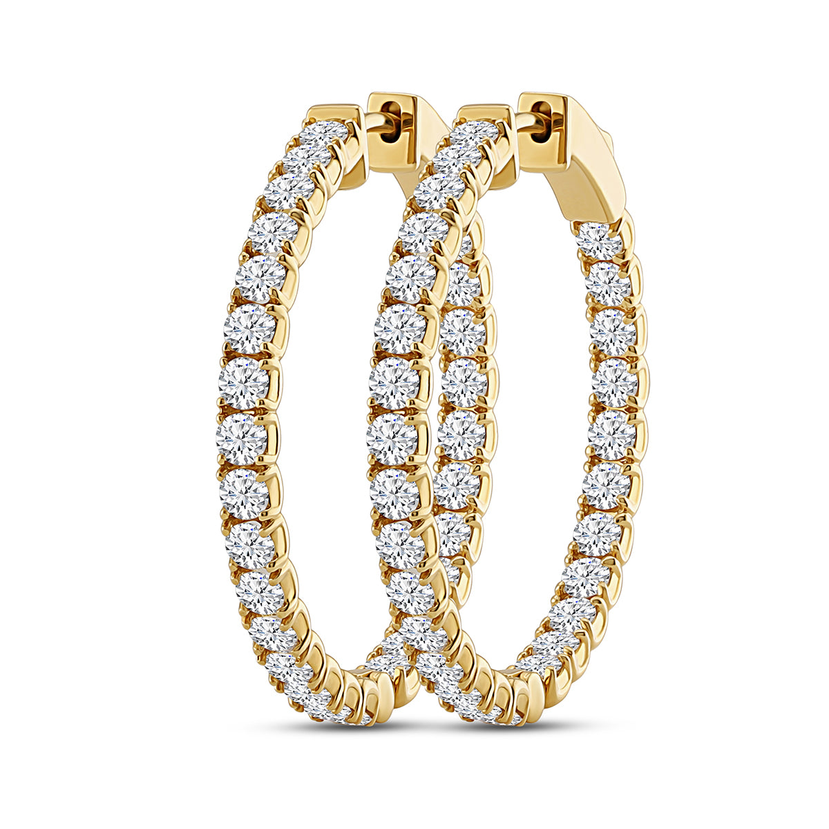 Brilliant Double Hoops - 4.3ct