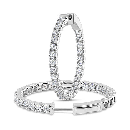 Brilliant Double Hoops - 4.3ct