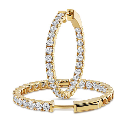 Brilliant Double Hoops - 4.3ct