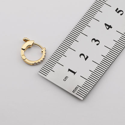 18kt Gold 0.35ct Diamond Huggies Earrings
